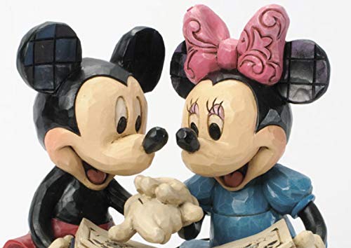 Disney Traditions Jim Shore Mickey and Minnie 85th Anniversary Model Disney Figures 6.5 Inches [Parallel Import]