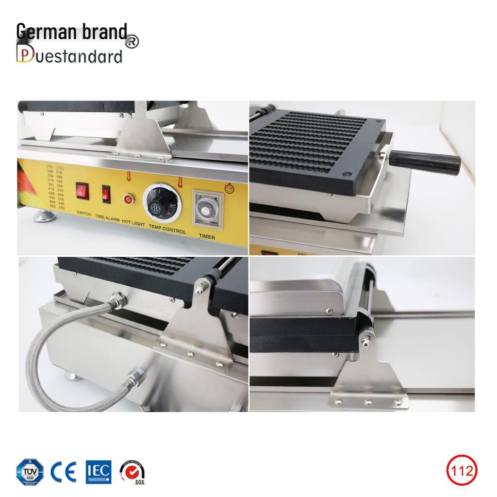Electric Non-Stick French Fry Waffle Stick Maker for Street Snacks