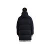 Anta Life Series Solid Color Mid-Length Zipper Hooded Waterproof Warm Down Jacket Men Outerwear Black 952248906-3