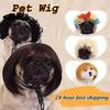 Pet Wig Dog And Cat Spoof Wig Pet Supplies Christmas Pet Accessories Curly Hair Straight Hair Diy Hand Woven Hair Wig Accessorie
