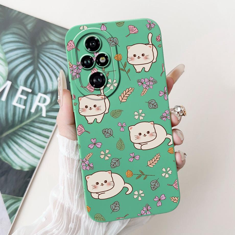 Für Honor 200 Pro 200 Lite Honor200 Hülle Abdeckung Weiches Silikon TPU Blume Schmetterling Girly Mode Malerei Honor 200Lite 200Pro