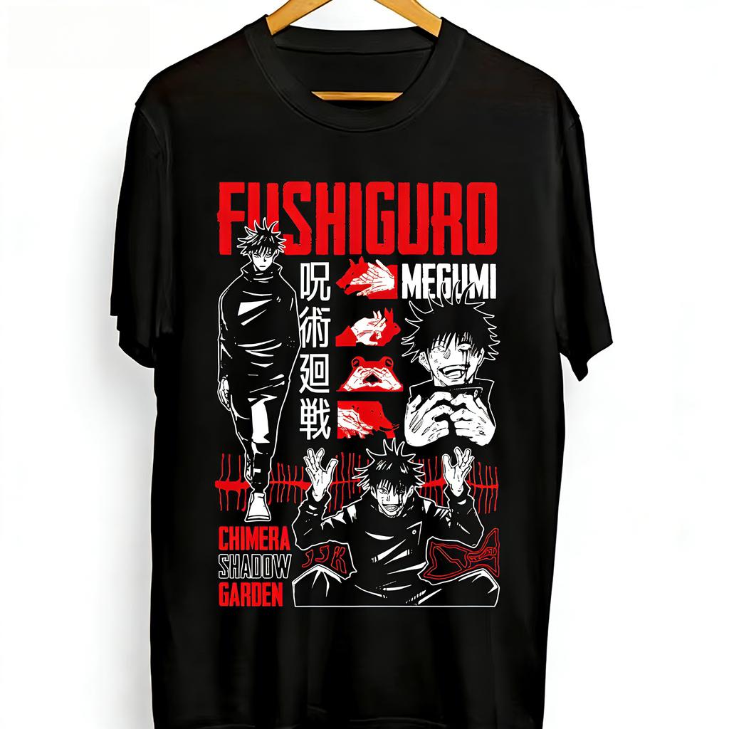 Jujutsu Kaisen TShirt Megumi Fushiguro Power Unisexs TShirt Summer New Unisexs and Womens Streetwear Y2k