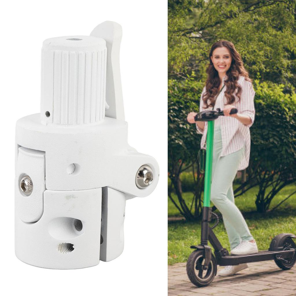 Electric Scooter Folding Pole Base ABS and Alloy Non Slip Coating Folding Pole Fitting Base for Cycling