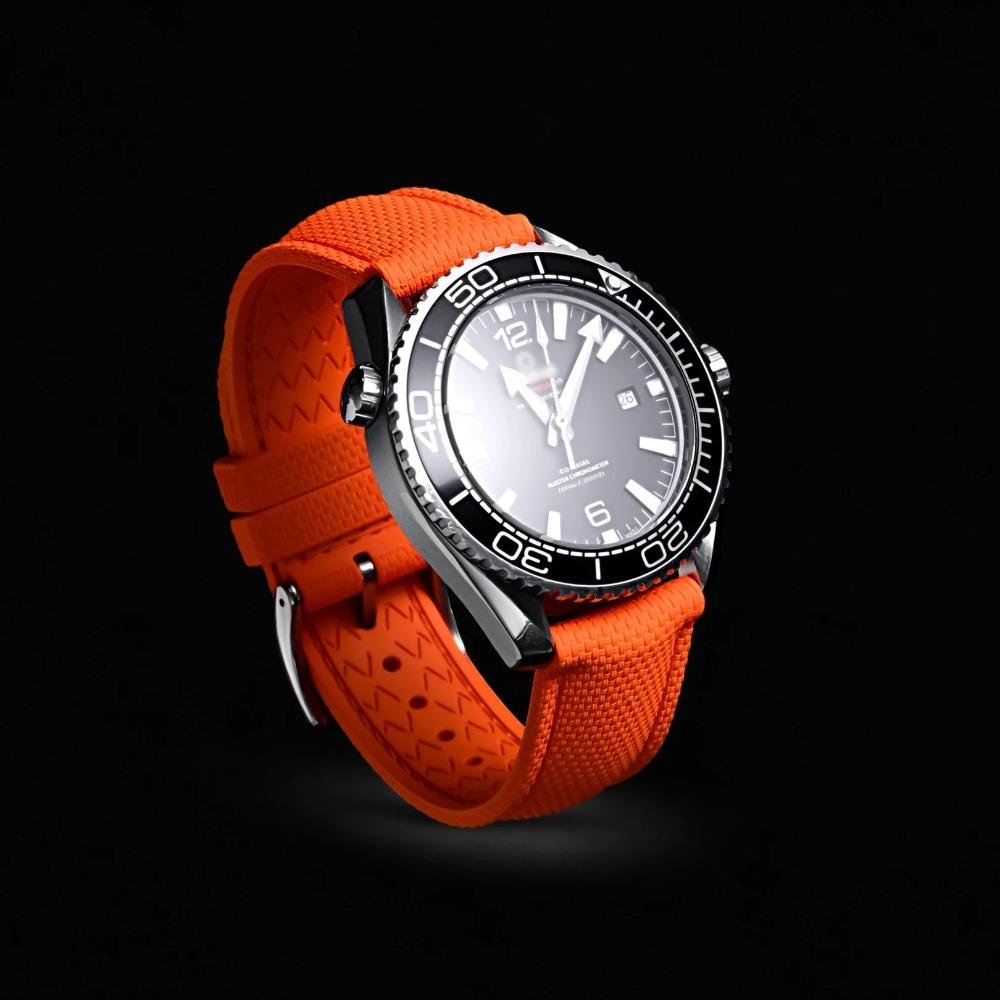Sailcloth Fkm Watch Strap 18/19/20/21/22/23/24MM Fluororubber Watchband Quick Release Waterproof Sport Watch Band for Men