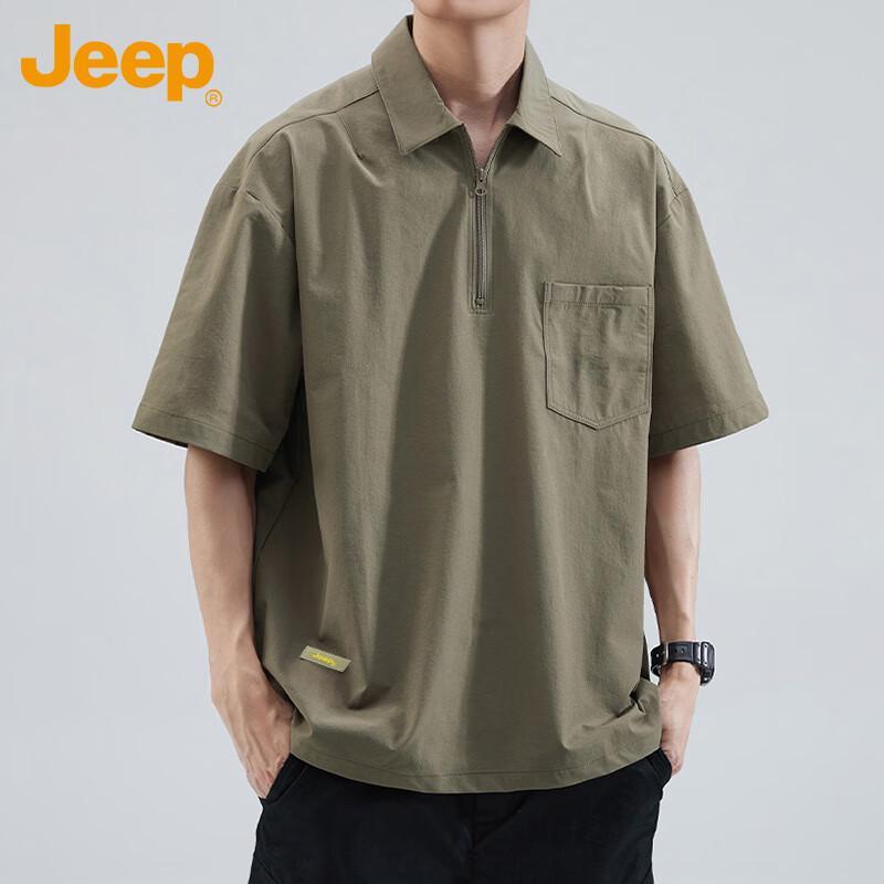 JEEP Men s Ice Silk Polo T-Shirt XL