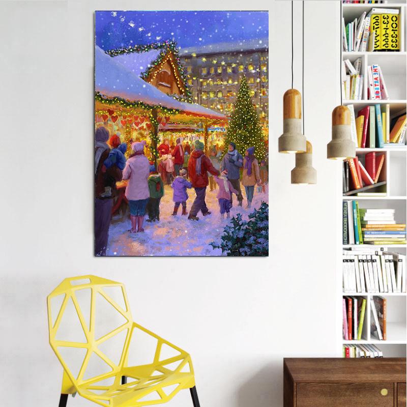 5D Diamond Painting Full Drill Square Cross Stitch Diamond Embroidery Winter Animal Needlework Kit Handicraft Art