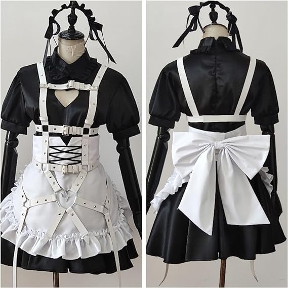 COSSA Nijisanji Makai no Ririmu Cosplay Costume with School Cultural Performance Outfit Wig, VTuber, Halloween, Landmine, Succubus, Anime, Festival,