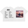 High-quality Fashion Short Sleeve T Shirt with Album Print of Rapper Jul Oubliez Moi, Unisex Harajuku Hip Hop Style Top T Shirt