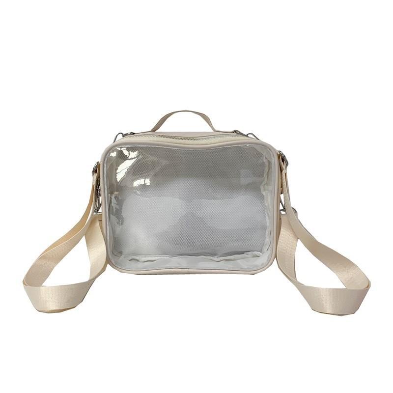 

Japanese Ins Cute Doodle Backpack For Daily Use With Pvc Material And 20l Capacity White
