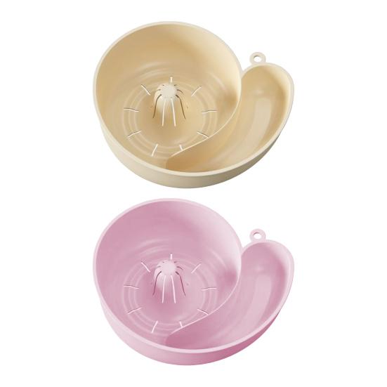 Snail Shape Drainer Automatic Fruit Washer Spinner Bowl And Strainer Multipurpose Vegetable Rinsing Drain Basket for Kitchen Berry Rotating Rinsing
