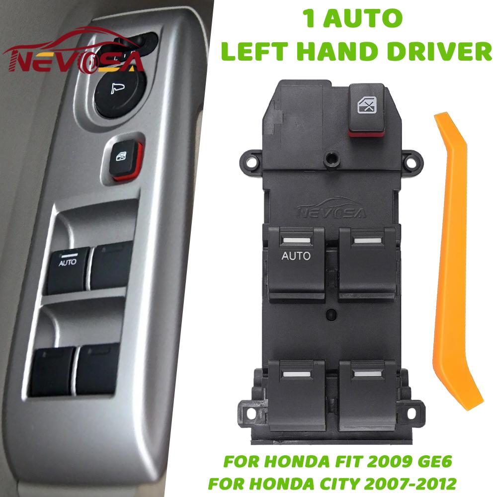For Honda Fit 2009 GE6 For Honda City 2007 2008 2009 2010 2011 2012 Auto Power Window Control Switch 35750-TM0-A01 35750-TM0-F01 Left-hand driver