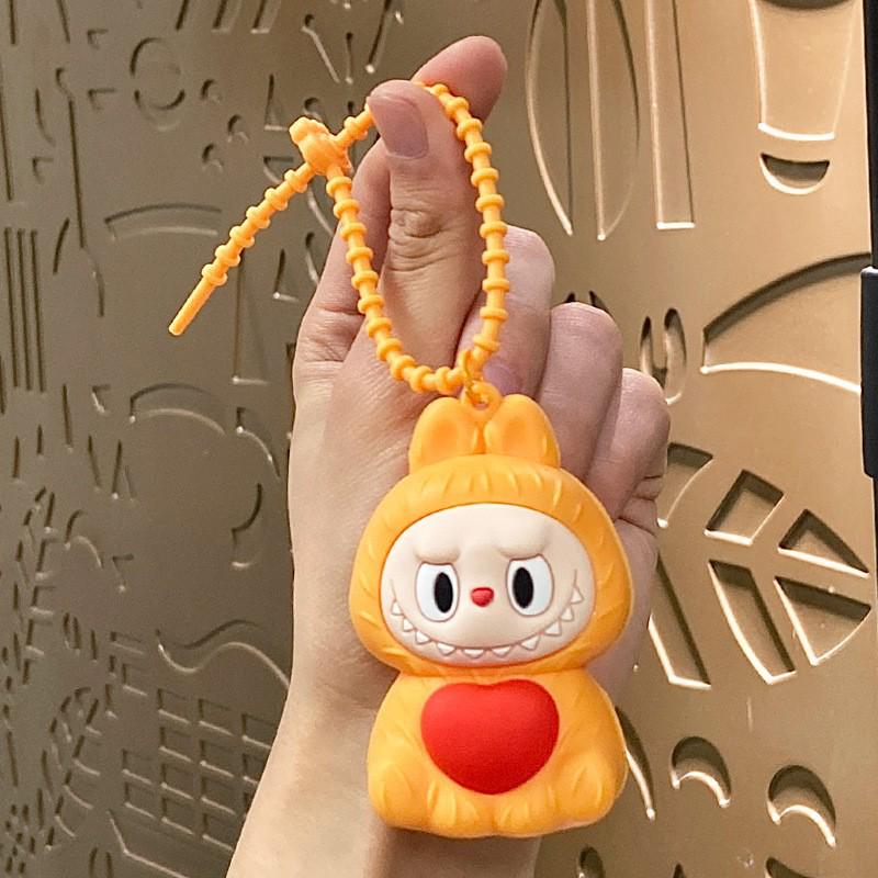 Kreskówkowy Uroczy Portfelik na Monety Labubu i Brelok Etui na Karty – Prezent dla Dzieci i Torebka na Słuchawki