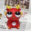Unique Decompression Toy Keychain Little Dragon Big Eyes Fidget Toy New Squeeze Dragon Doll