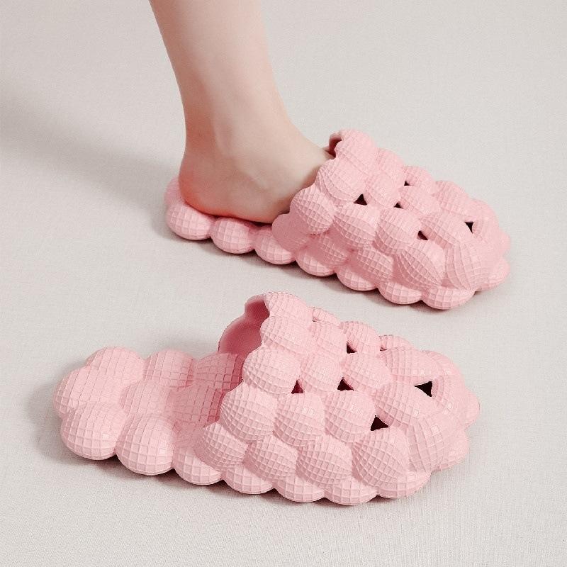 Summer Stepping On Shit Feeling Peanut Slippers EVA Non-slip Home Massage Foot Bathroom Bath Men and Women Sandals