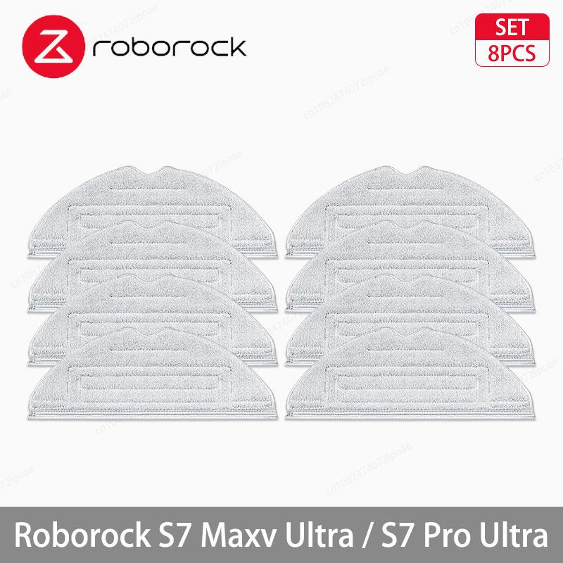 Roborock S7 Maxv Ultra / S7 Pro Ultra Robot Vacuum Accessories Main Side Brush Hepa Filter Mop Cloths Dust Bag Spare Parts
