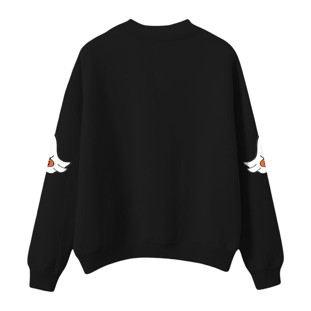 Women's Casual Fashion Round Neck Long Sleeve Halloween Printed Sweatshirt