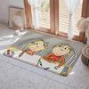 C Charlie and Lola anime Floor Mat Eco  Flannel Doormat Non Slip Odorless Indoor Floor Rug Soft Short Plush Home Mat