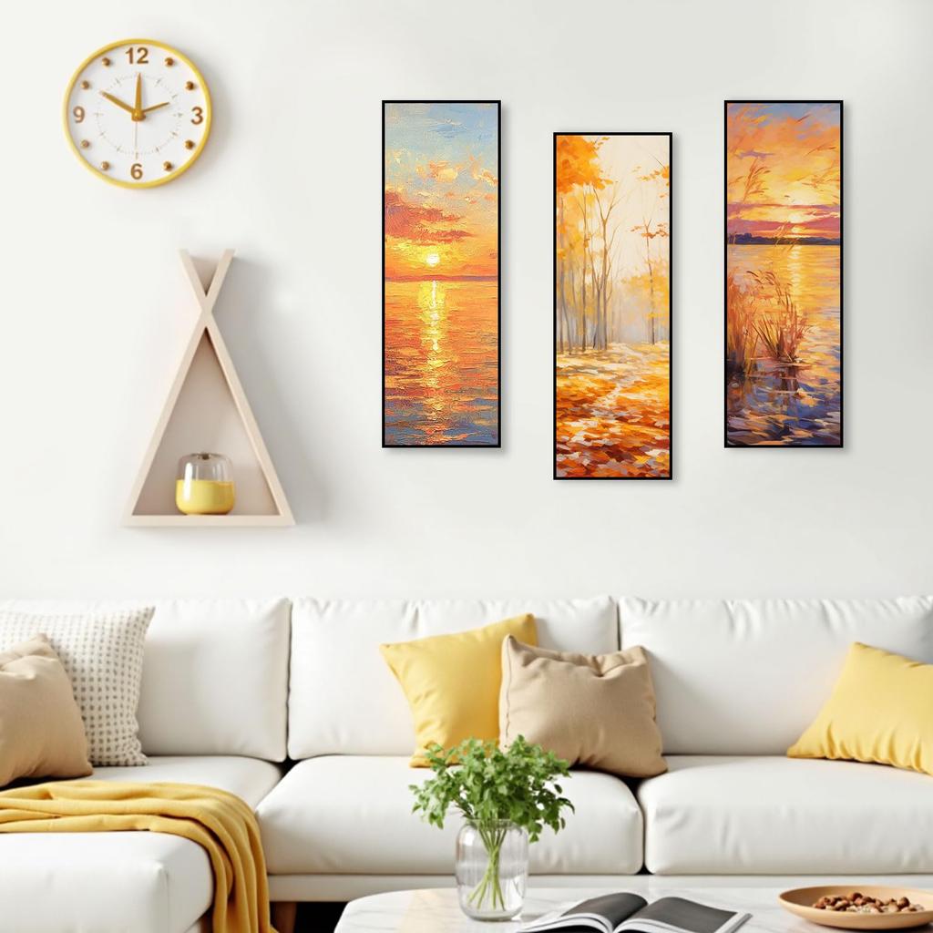 HANSILK Synthetic Stretched Canvas Art Light Wooden Thick Painting for 1 Panel Canvas, Canvas, Rectangular, 100300mm, Supplies, Frame, Panel, Board,