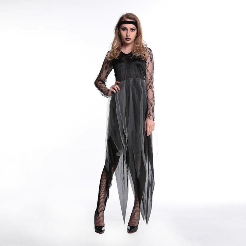 Halloween Zombie Costume Ghost Bride Cosplay Costume Masquerade Stage Costume Vampire