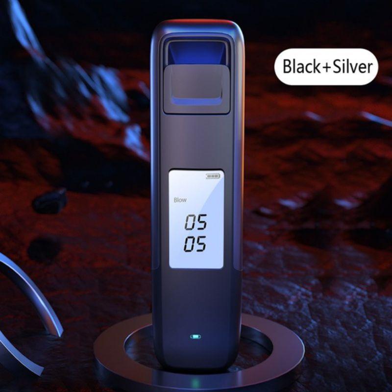 Non-Contact Alcohol Tester with LED Display USB Rechargable Breathalyzer Alcohol Detection Device Personal Home Use