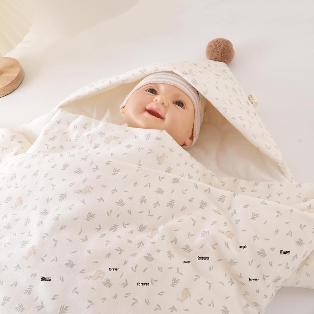 Verdickte reine Baumwoll-Baby-Swaddle-Decke für Herbst/Winter