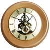 Retro Light Luxury Solid Wood Gear Unique Table Clock Transparent Rotating Elegant Digital Desk Clock Desktop Minimalist Home Decoration Ornaments