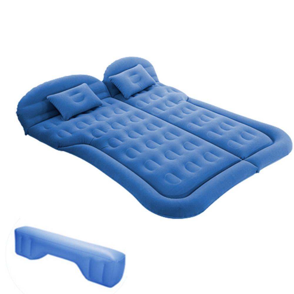 Tragbares aufblasbares Auto-Luftbett, verdicktes Autobett, Tragetasche, Kofferraumkissen, Kissen im Freien