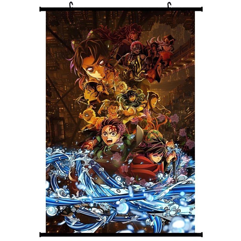 Tasse D-Demon S-Slayer Château de Mugen Neuf Piliers Tomioka Giyu Tanjiro Papillon Ninja Affiche Rouleau Anime Produit Dérivé