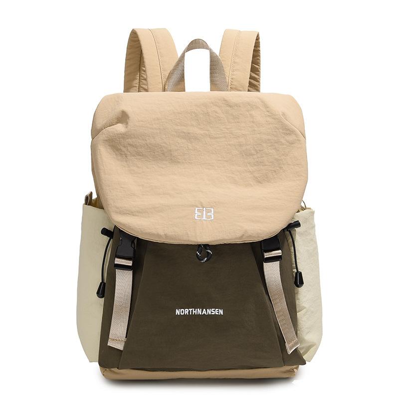Schoolbag original design contrasting color Oxford cloth backpack women's 1011 new leisure sports travel bag Mori backpack tide