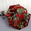 1 Stück Rose Floral Regenschirm-8-Rippen Verstärkt, Automatisches Öffnen, Leicht & Langlebig, Modeaccessoire für Außenbereich, Strand L0344