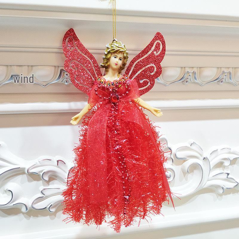Three-Dimensional Angel Lace Ornament: Creative Christmas Tree Decoration.