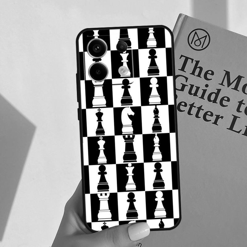 Chess Cover For Xiaomi Redmi Note 14 13 10 11 12 Pro 11S 12S Case For Redmi 15 14C 10C 12C 13C 15C