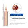 5-Piece Pure Copper Non-Magnetic Soldering Iron Tips for 936 Model