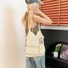 Literary woven bag women's new seaside vacation shoulder armpit tote bag casual beach bag
