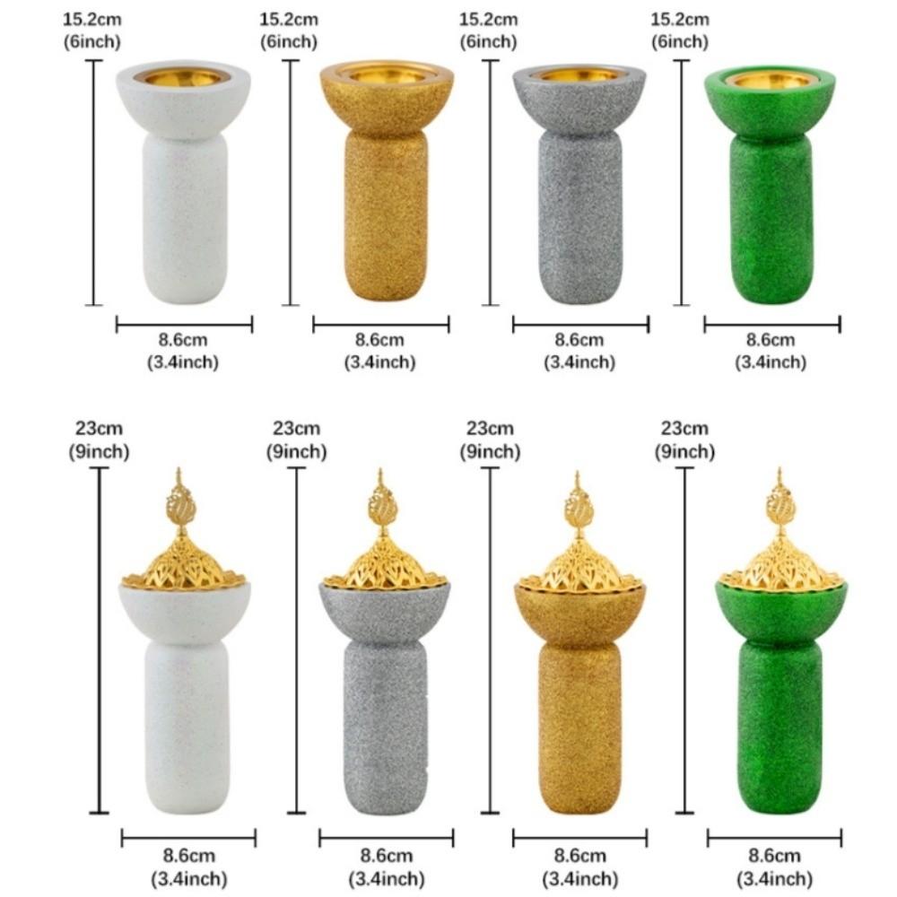 Luxury Incense Diffuser Hollow Out Aromatherapy Burner Yoga Glitter Base Incense Burner  Office