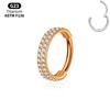 Titan-Hoop-Clicker-Set Helix Tragus Septum Conch Vertikal Anatomie Stack Nase Lippenring Scharnier Segment Piercing Körperschmuck
