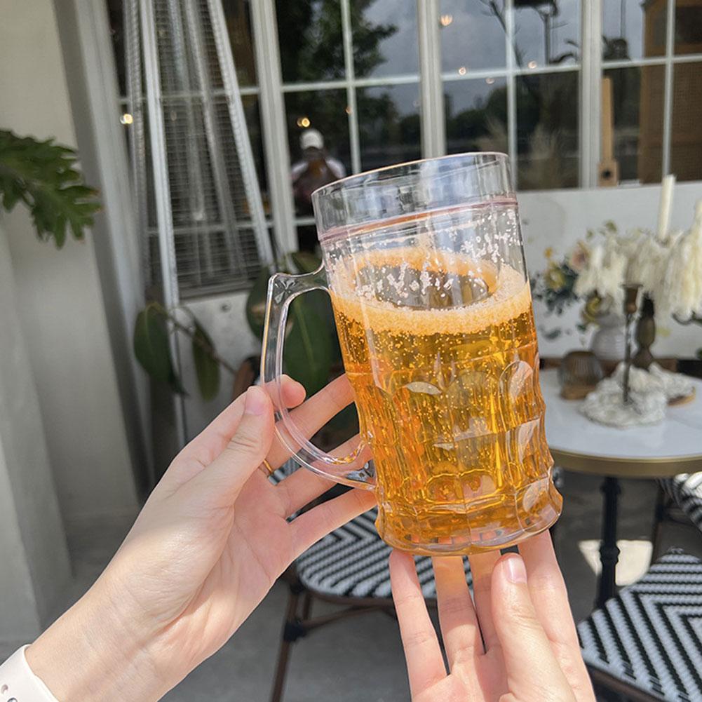 Funny Fake Beer Mug Realistic Beer Mug With Handles Tricky Toys Creative Beer Model Prank Toy For Party Barbecues Holiday