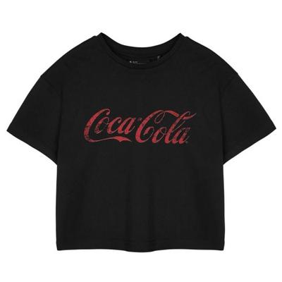 Coca-Cola Womens/Ladies Short-Sleeved Crop T-Shirt