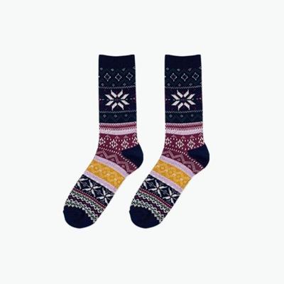 Women's Winter Snowflake Knit Socks