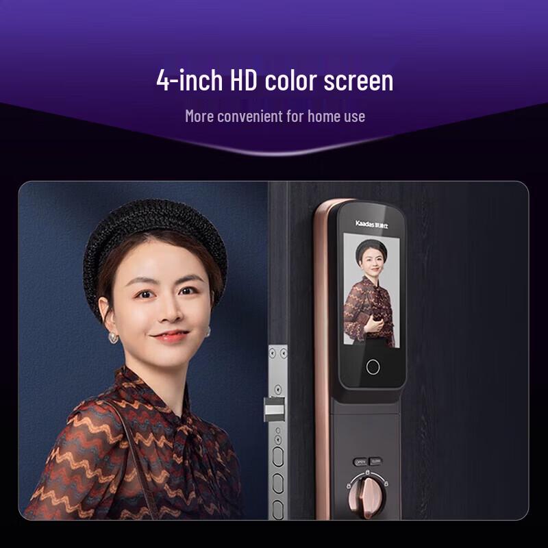 KAADAS K20 Pro Smart Fingerprint Door Lock with Sentry Peephole