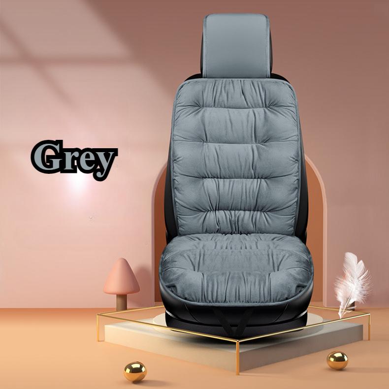 Universal Fit Plush Car Seat Cushion - Thickened One-Piece Design for Warmth and Comfort