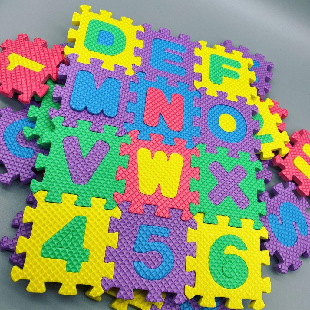 Dítě Dětský Chlapec Dívka Pěnová Podlaha Měkké Puzzle Hračka Alfanumerické Puzzle Mini Hračka Podložka