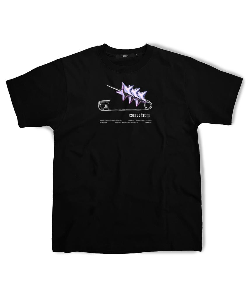 Escape From Star Clip T-Shirt Black