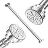 GQC Tension Stainless No Drilling Adjustable Maximum Load Capacity of for Shower Clothes Laundry and Futon Indoor and Outdoor Silver Heavy-Duty Rod,
