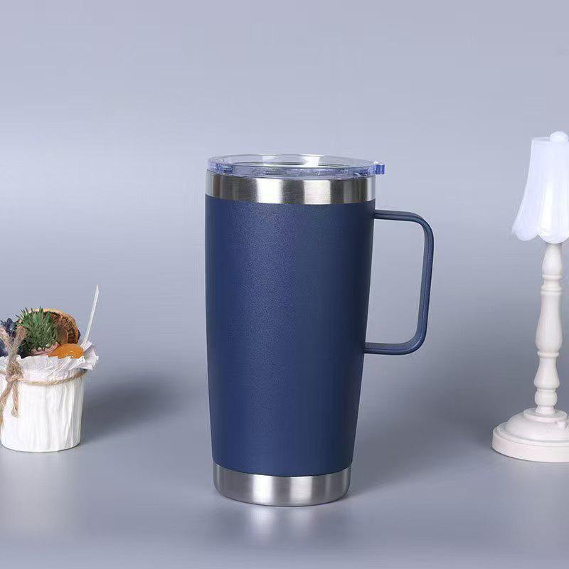 20oz Multicolor Double-Wall 304 Stainless Steel Car Thermos with Lid