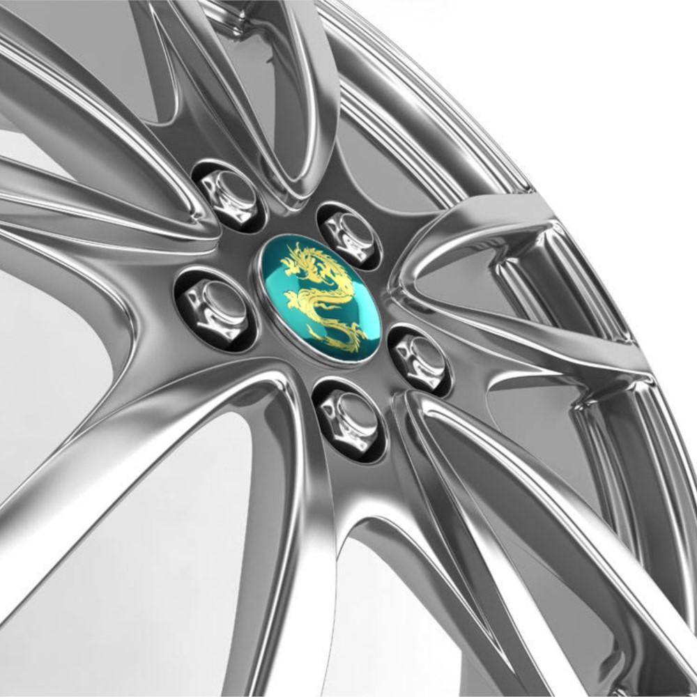 4PCS 56/60MM Car Wheel Center Hub Caps Dragon Emblem Cover Sticker For BMW Opel Benz Audi Kia Renault Volvo Toyota Peugeot Skoda