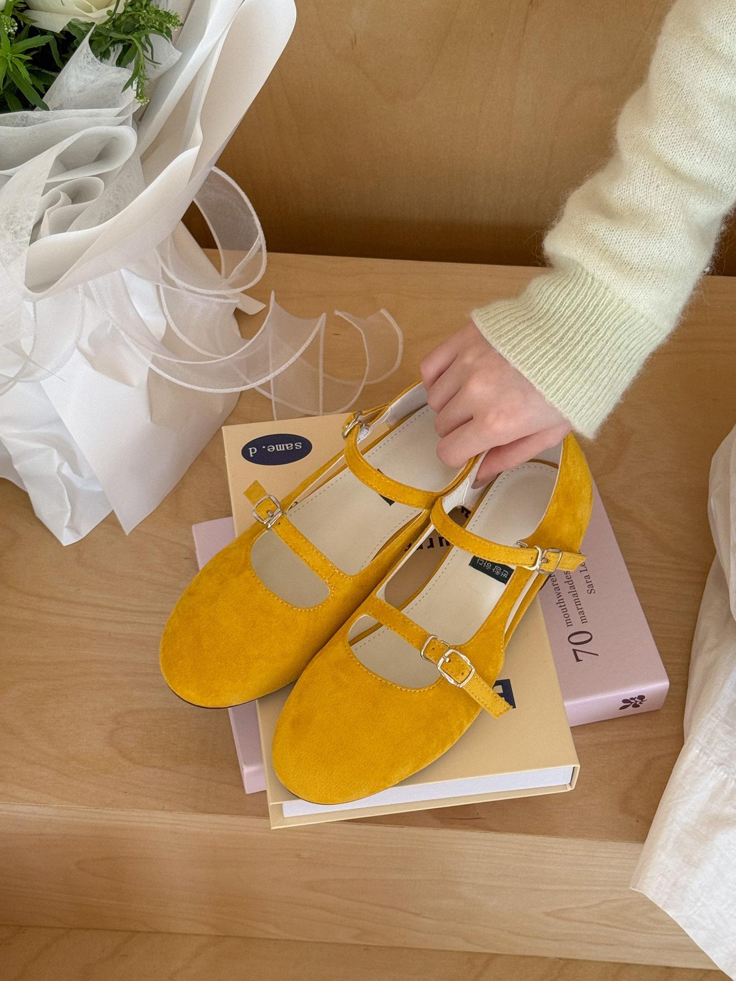 

Hanli Hanqi knocks fashion! Design sandals women s 2025 summer new suede versatile hollow single shoes 35