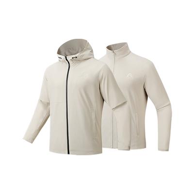 Waterproof, Windproof, UV Protection, Thermal Windbreaker Jacket Men's Two Piece Set Wheat Grain Gray 952546614-1