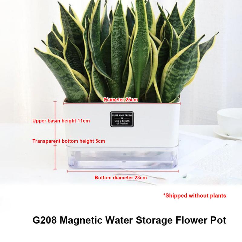 

Самополивающийся горшок с магнитной адсорбцией, пластиковый горшок, автоматический полив для всех комнатных растений, суккулентов,