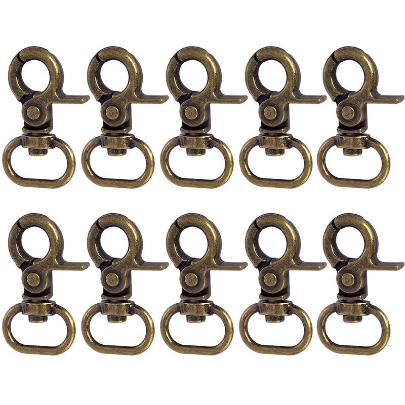 10PCS Small Clamp Buckle Zinc Alloy Material Electroplated Alloy Buckle DIY KeyChain Bag Part Accessories